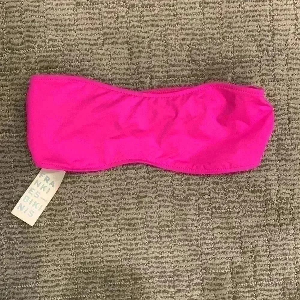 Frankie's Bikinis Jean Bandeau Bikini Top S